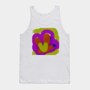 purple yellow red abstract texture background Tank Top